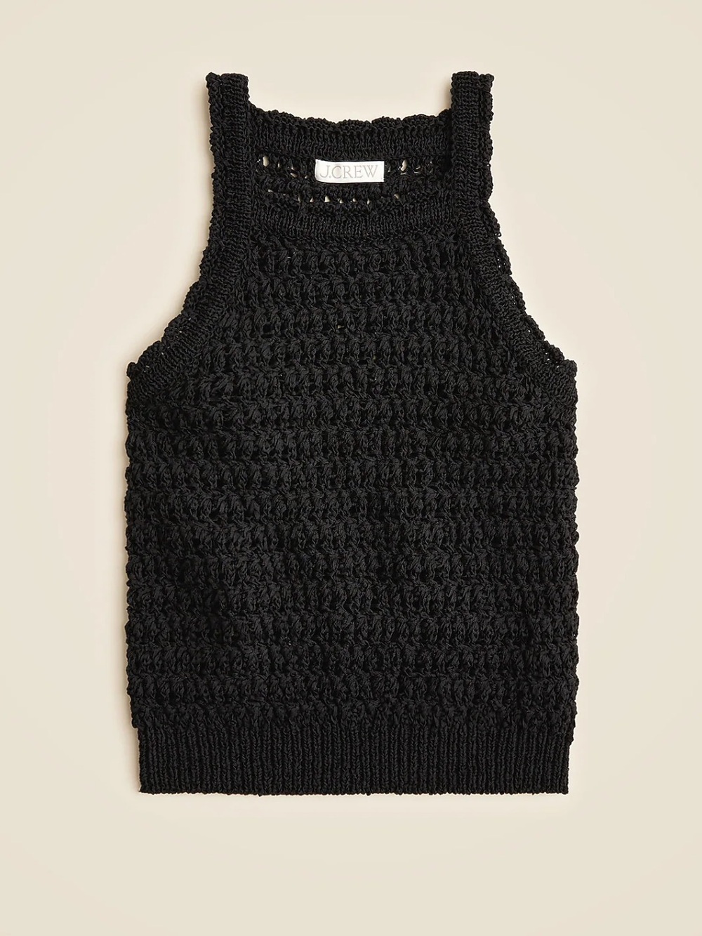 J. CREW WOMENS MONTAUK CROCHET TANK TOP BLOUSE SMALL CJ448